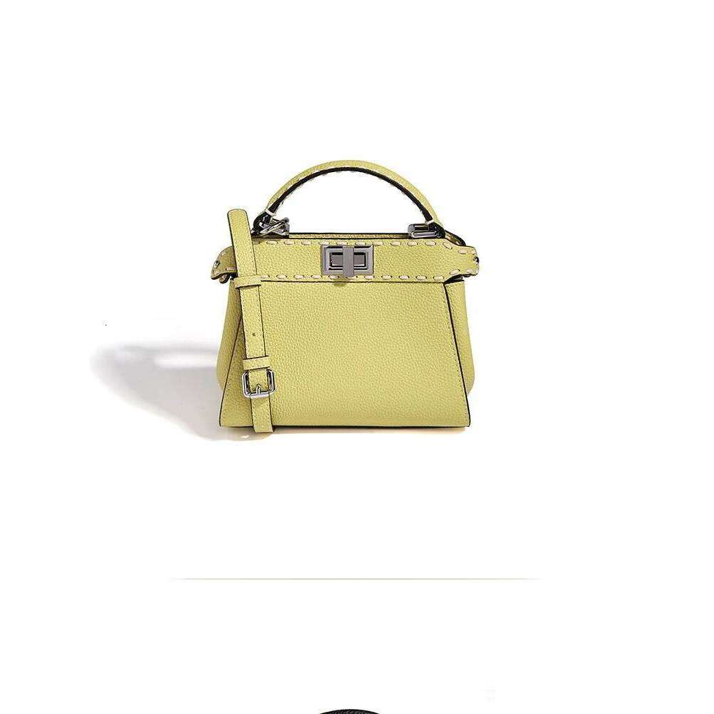 Top Layer Cowhide Leather Double Sided Lo Clutch oulder Crossbody Faionable Versatile Quali Handbag Tote Bag