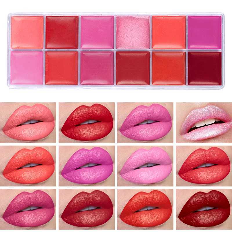 12 Colors Women Moisturizing Long Lasting Lip Gloss Palette Girls Nude Cosmetic Makeup Lip Tools Lipstick FemaleXJ250724