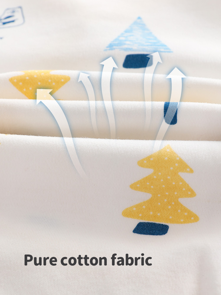 newborn baby longsleeved fart clothes round neck cartoon crawling clothes spring and summer windproof infant triangle romper