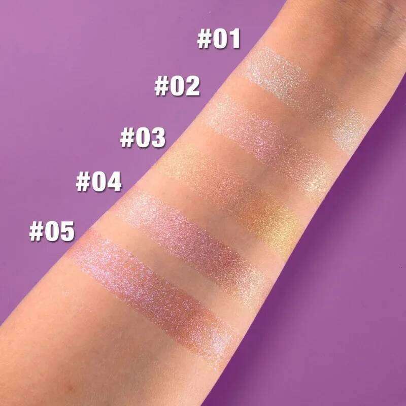 Chameleon Glitter Eyeshadow New 5 Colors Shimmer Highlighter ltichrome Long-lasting Eye Shadow Cosmetics Makeup for Women X250723 X25