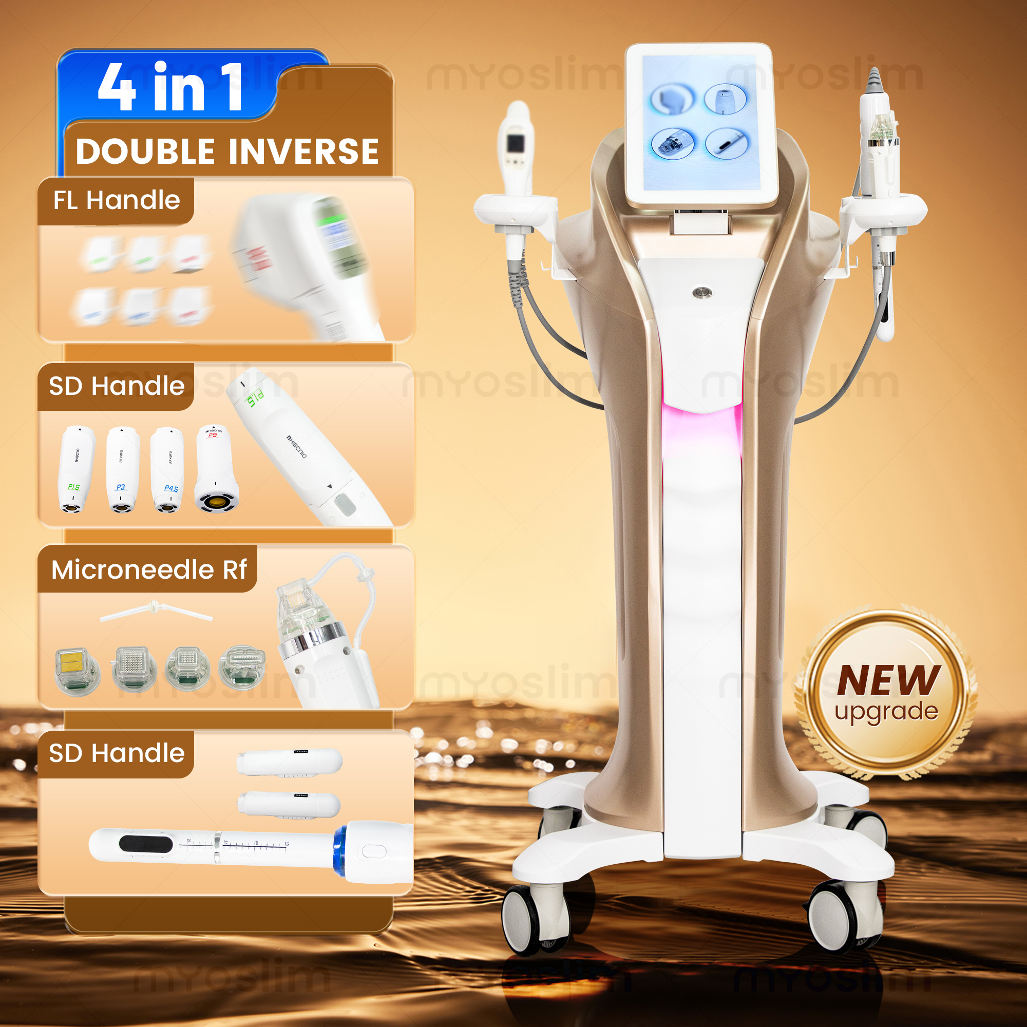 Advanced Hifu Microneedling Intimate Device - 4 Functions - Remove Dark Circles Suitable for Beauty Salons and Spa Clinics