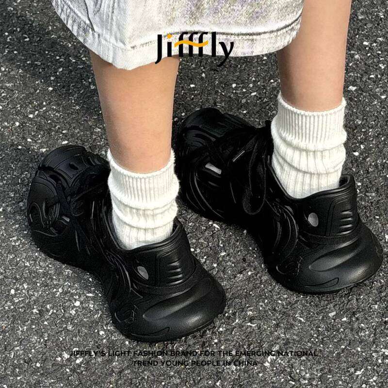 JiffflyMonster ed Monster Retro Sneakers for Men Hollow Out Dad Shoes Couple DIY