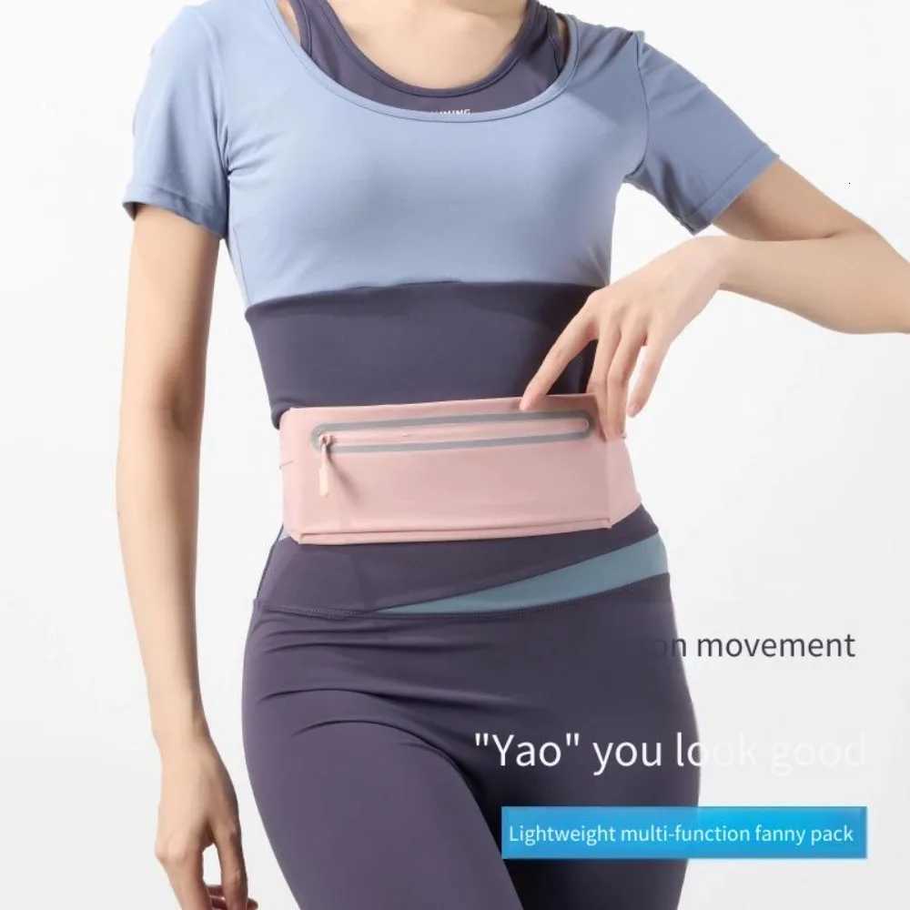 Waterproof Running Waistband Lightweight Invisible Sports Fanny Pack Portable Reflective Strip Phe Pocket For Running Fitness Y250724