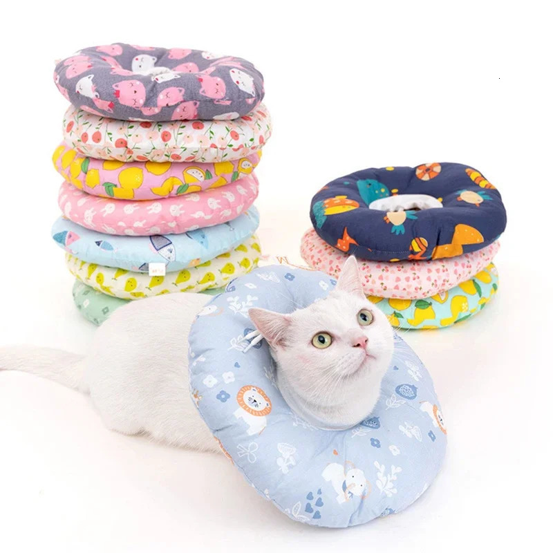Anti-bite Lick Cat Dog Elizabeth Collar Aerated Wound Protective Pet Kitten Shame Ring Neckband Anti Scratch Cone After Surgery 250716