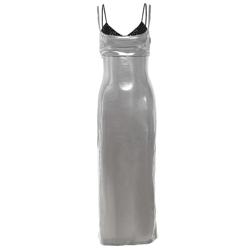 2023 Autumn Winter New Sexy Camisole Long High Waist Bodycon Dress b63