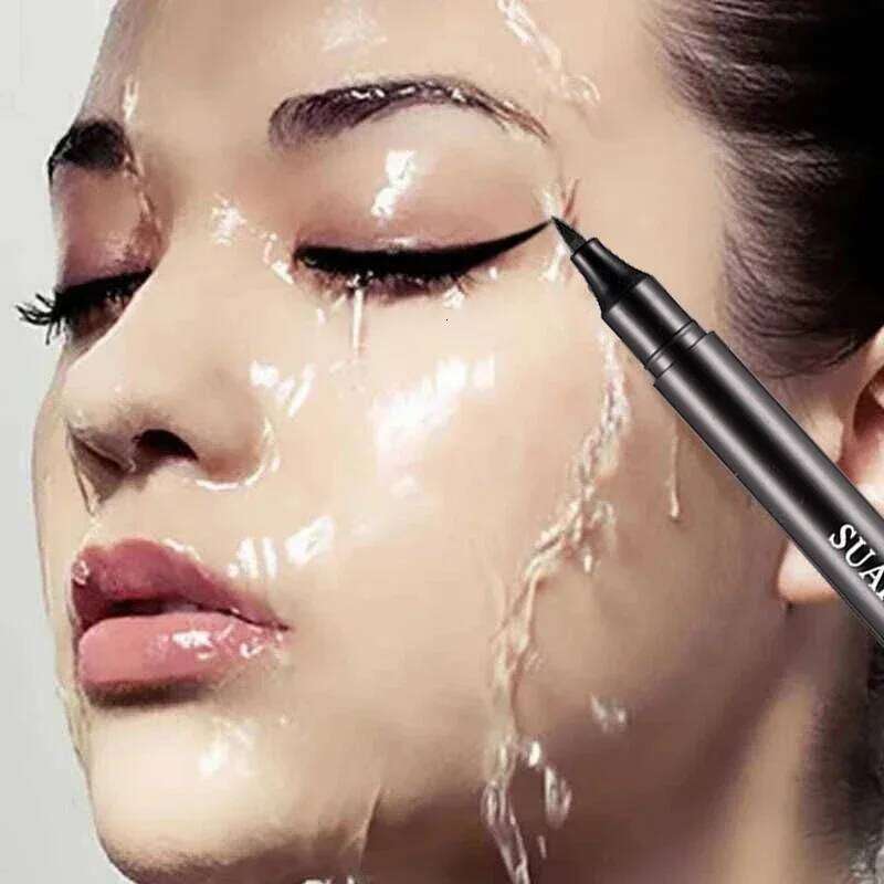 Waterproof Black Long Lasting Eye Liner Pencil Quick Drying Not Bloom Natural Eyeliner Liquid Pen Cosmetic Tools X250725 X250725