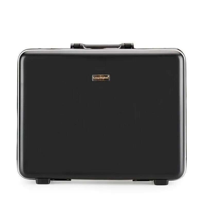 18-inch Aluminum Frame Anti-Theft Business Briefcase - TSA Lock Secure Laptop Case for Travel, Durable Carry-On Storage Handbag