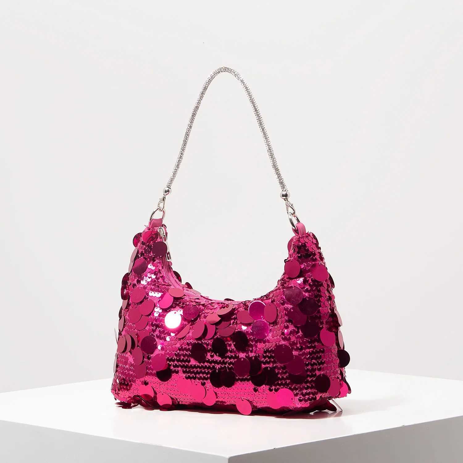Luxury Sequin Bag Cert Shoulder Bag Football Bag Dresses for Women Elegant Bag for Women Wedding Items Party Bag (Rand Pattern) Y250725