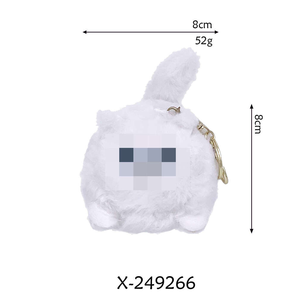 New Kitten Tail-Waving Animal Pull String Rotating Squeaky Plush Toy