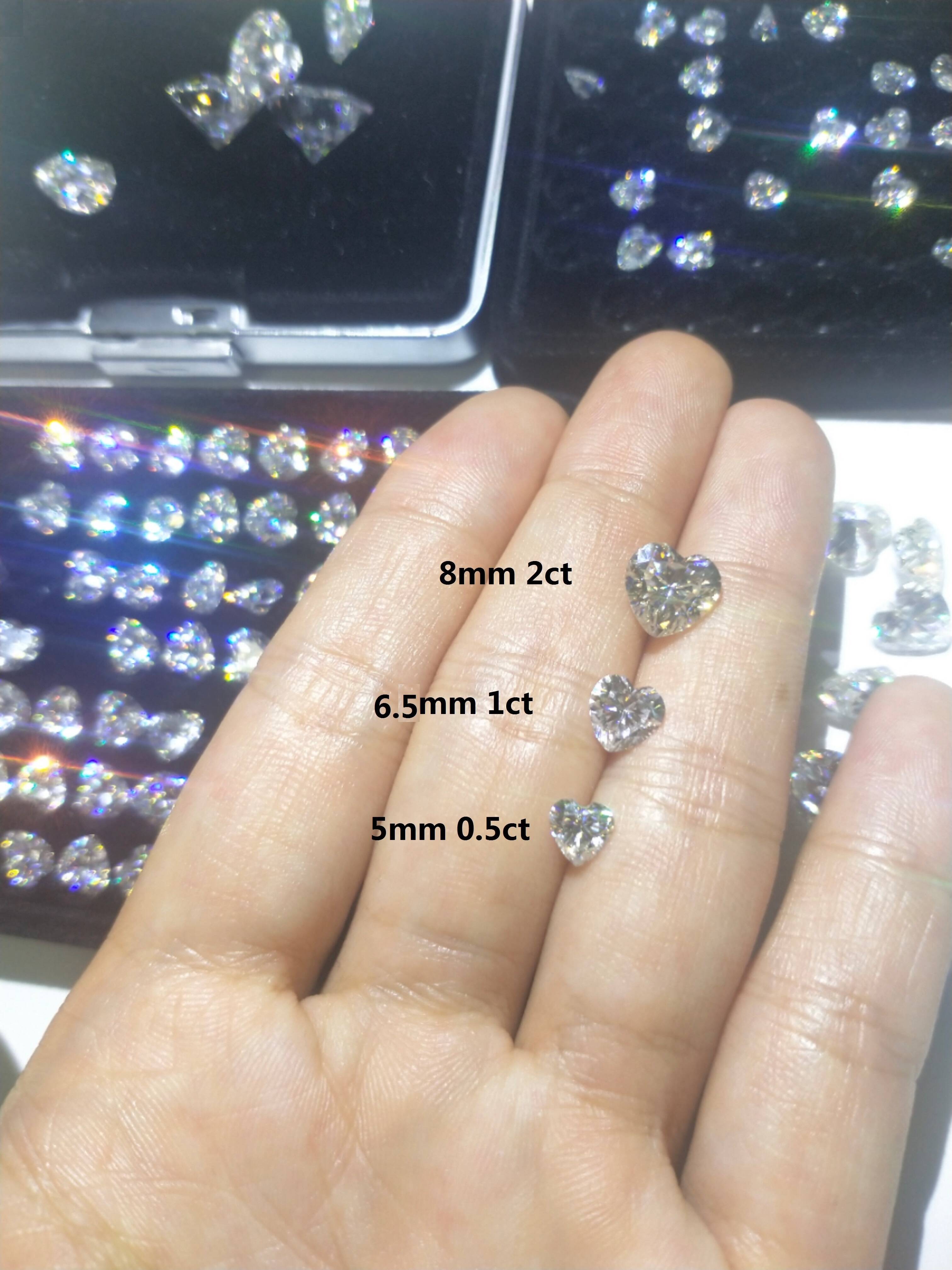 10k Gold Moissanite Jewelry 1ct Heart Moissanite Diamond Wedding Rings for Women Diamond Gold Engagement Ring