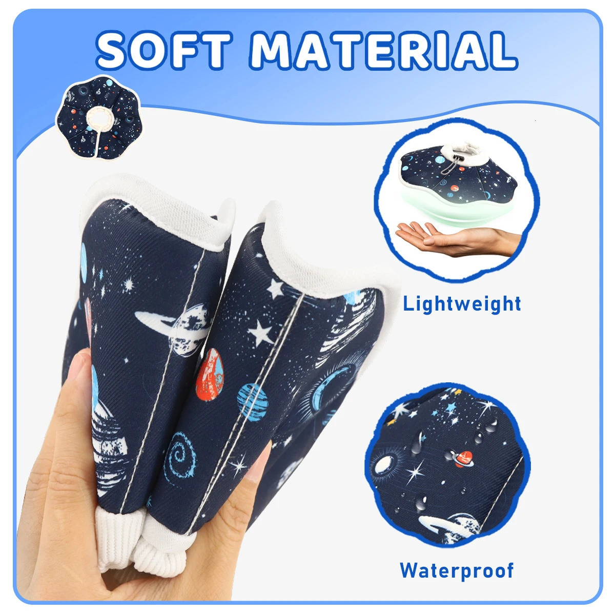 A Elizabethan collar stylish and high-value cartoon printed pet protective cover dog protective cover cat anti-licking st 250716