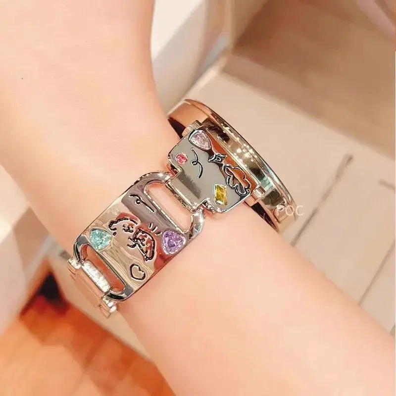 Cute Dog Metal Strap for Watch 7 6 5 4 3 Active 40/44mm Women Band for Amazfit GTR GT4 41mm 3 42/46 250723