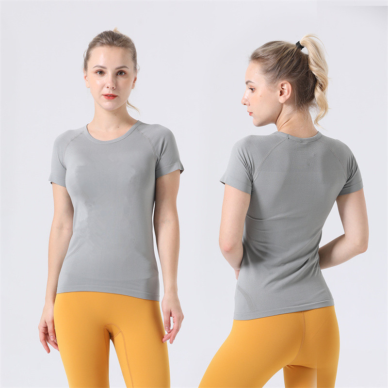 20 Womens Yoga Outfit Tshirts Tees Sportswear Outdoor Apparel Casual Adult Gym Excerise Running Close-Fitting Short Sleeve Tops Breathable Shirts