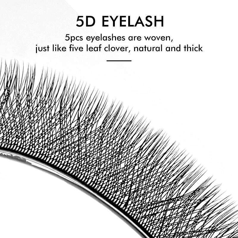 NATUHANA W-Shaped 5D 4D Colorful Eyelash Extensions Premade Volume Fans W Shape Lashes Natural Soft False Eyelashes