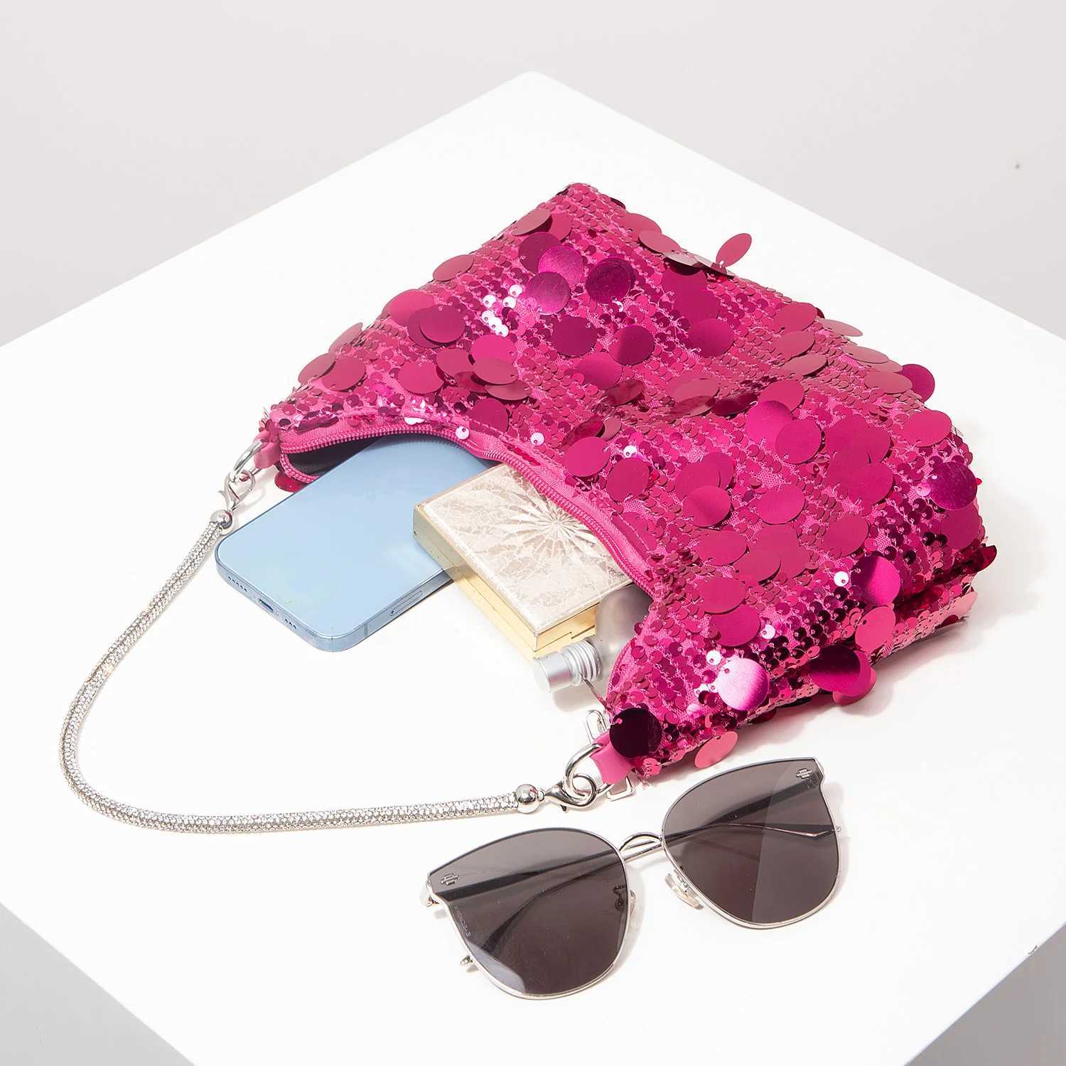 Luxury Sequin Bag Cert Shoulder Bag Football Bag Dresses for Women Elegant Bag for Women Wedding Items Party Bag (Rand Pattern) Y250725