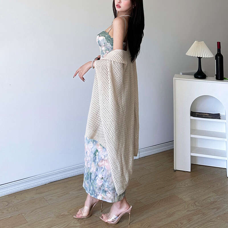 2024 Spring New Women's Solid Color Street Fashion Loose Casual Mid-Length Cardigan Jacket 4e6