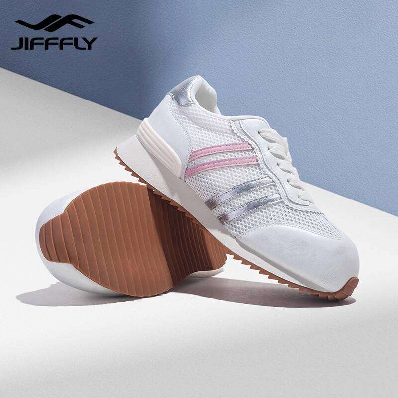 Jifffly Dexun Shoes for Women 2025 Summer New Breathable Lightweight Versatile Slanted Toe Flat Sneakers
