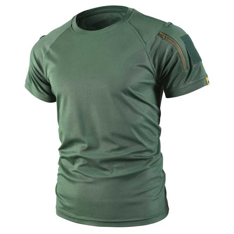Tactical Cargo Quick Dry Combat T-Shirt Mens Military Army Pullover Outdoor Hunting Camping Climbing Trekking Hiking Shirts Y250724