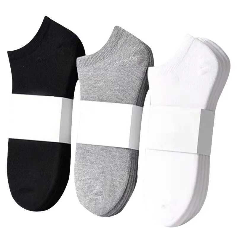 10Pcs/ Mens Socks Spring Summer Thin Breathable Soft Polyester Cotton Socks Black Casual Business Ankle Boat Socks Size EU38-45 X250725