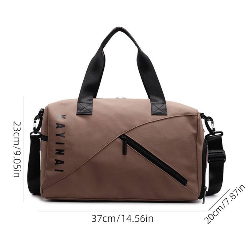 Dry Wet Gym Handbag Zipper Sports Fiess Bag Large Capacity Swimming Yoga Pack With Shoes Pocket Outdoor Training Shoulder Bags