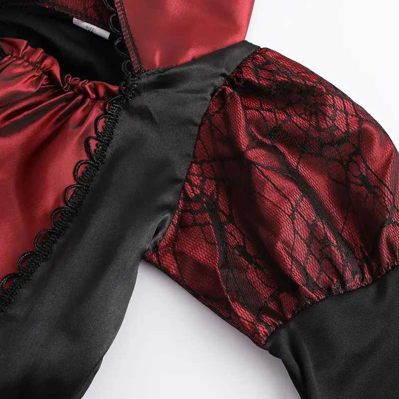 Girls Halloween Ghost Bride Costume Vampire Dress Up Child Evil Terror Vampiress Role Play Carnival Par Cosplay Outfits Z250725