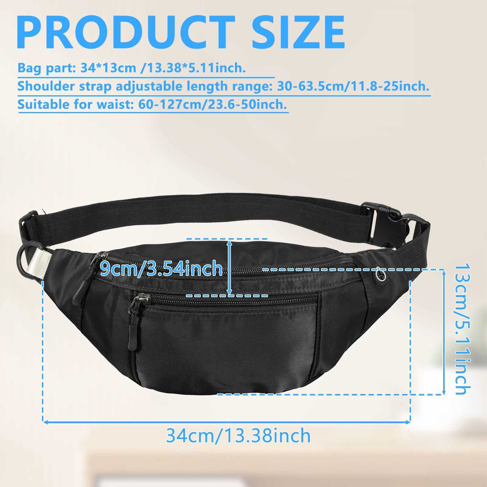 Oxford Cloth Belt Bag Hiking Phe Pouch Men Waist Bag Crossbody Fanny Pack with Adjustable Strap for Travel Work Cycling and Sports Y250724