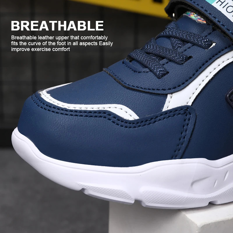Tennis Sneakers Kids Boys Girls Sports Running Shoes Casual Board Leather Soft Sole Children Outdoor School Walking Shoes 250725