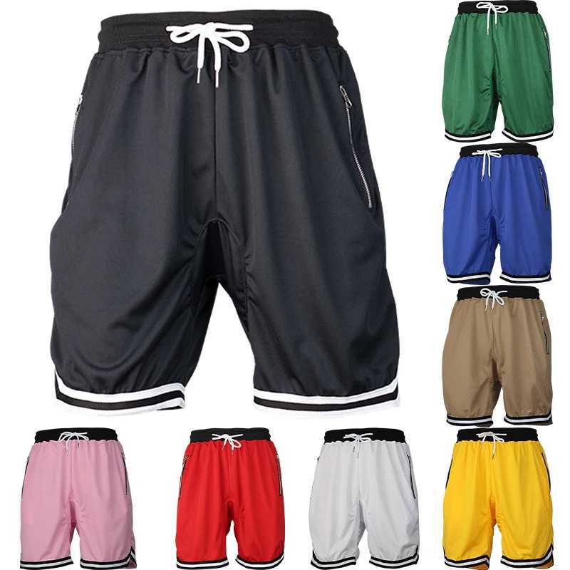 Mens Athletic Basketball Shorts with Zipper Pockets Chuits Dry Sports Training Shorts for Gym Running Elastic Waist Drawstring W250724