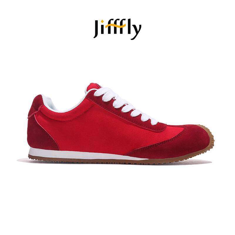 Jifffly White Racing for Men 2025 Summer New German Training Versatile Casual Sports Forrest Gump Shoes