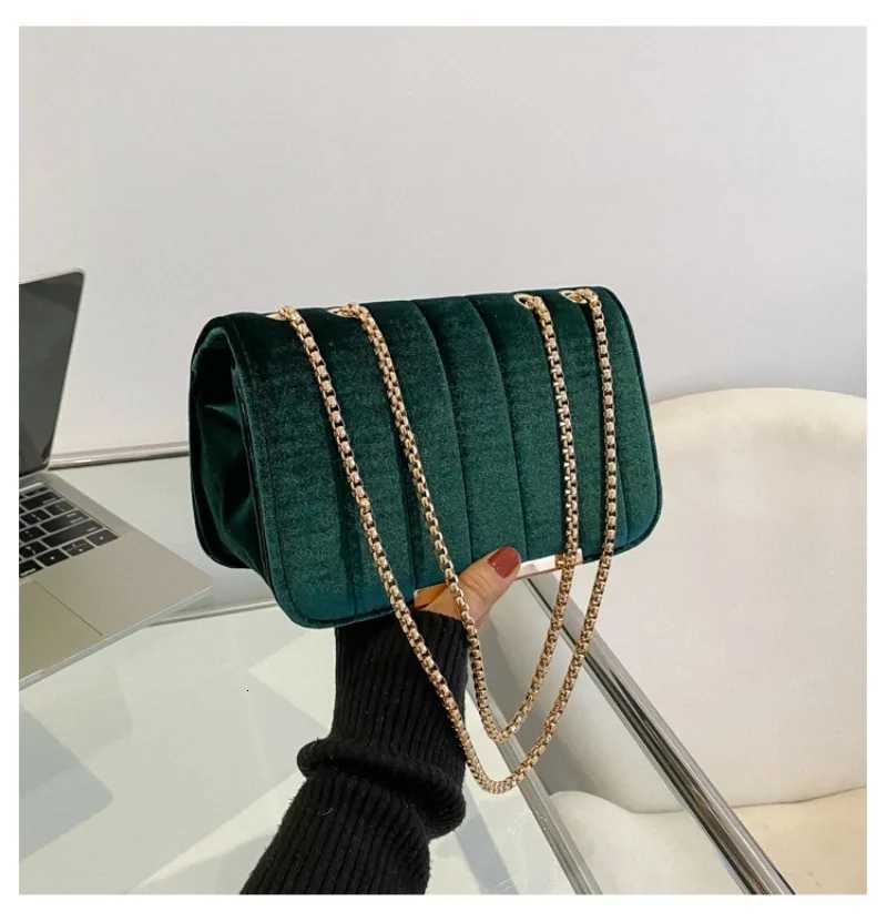 2025 Vintage Velvet Clutch - Adjustable Gold Chain Crossbody Day to Night Luxury Purse Y250725