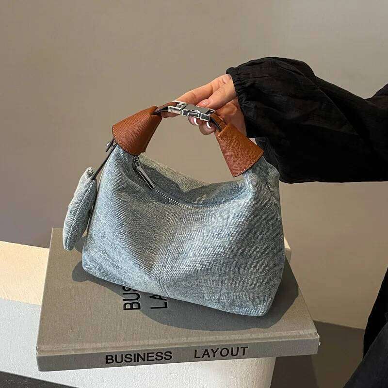 2024 New All-in-one Handbags Denim Shoulder Underarm Bag