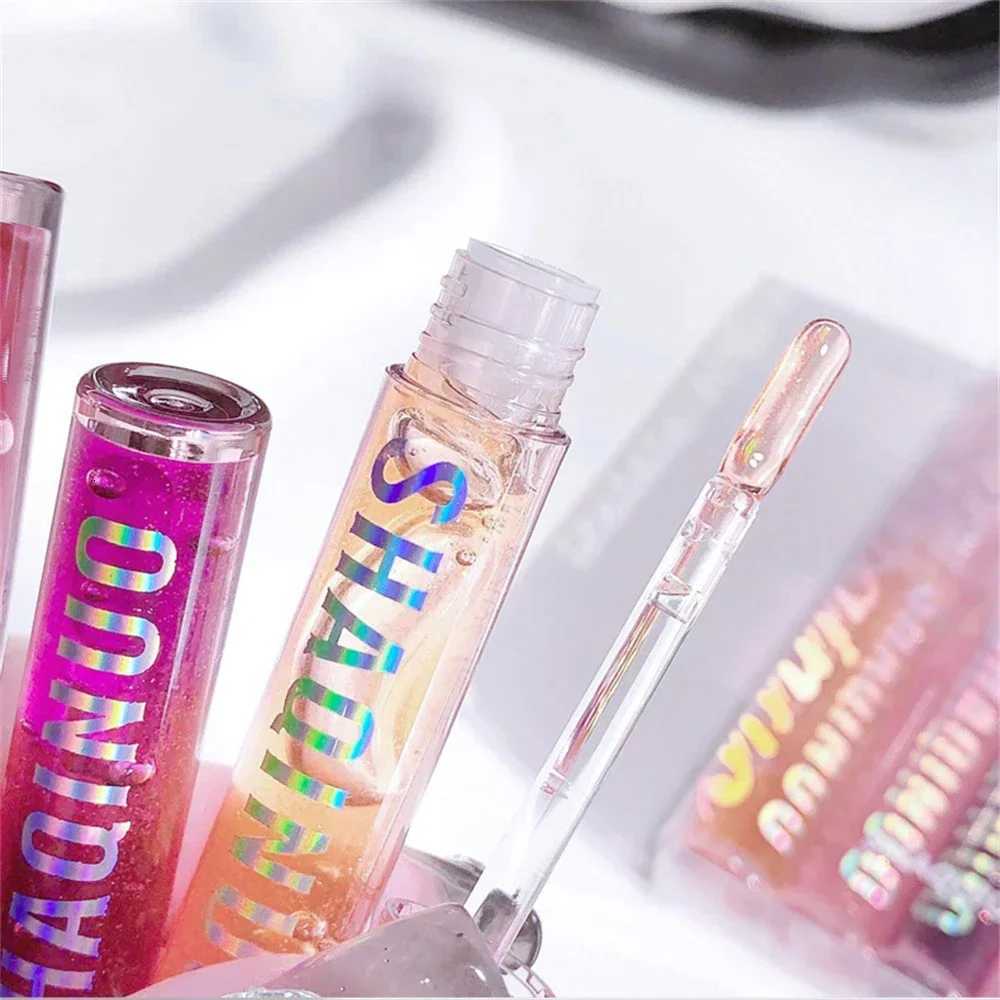 4 PCS Water-gloss Mirror Jelly Lip Gloss Moisturizes Lips Shimmers With Fine Pearls Brightens Lip Oil Pluming Glass Lip MakeupXJ250724