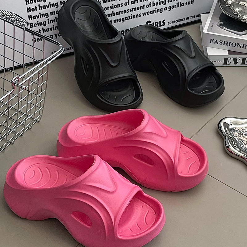 Platform Wedge for Women, Summer 2025 New Fashion, One-Strap Thick-Soled Non-Slip Beach Sandals ddmythur