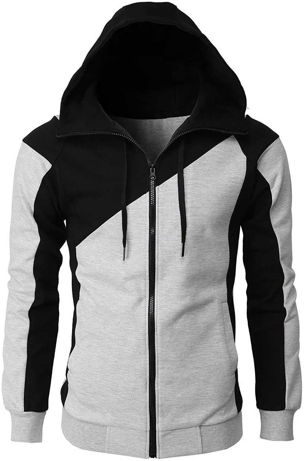High Quality Fashion Zip Hoodies Men Retro Harajuku Solid Color Jacket High Street Zip Up Hoodie Casual Loose Sweatshirt Clothes X250725