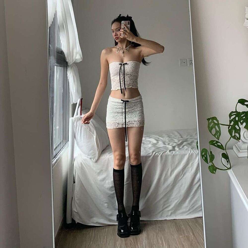 2023 Autumn Winter New Women's Fashion Sexy Vest Bodycon Skirt Set 550