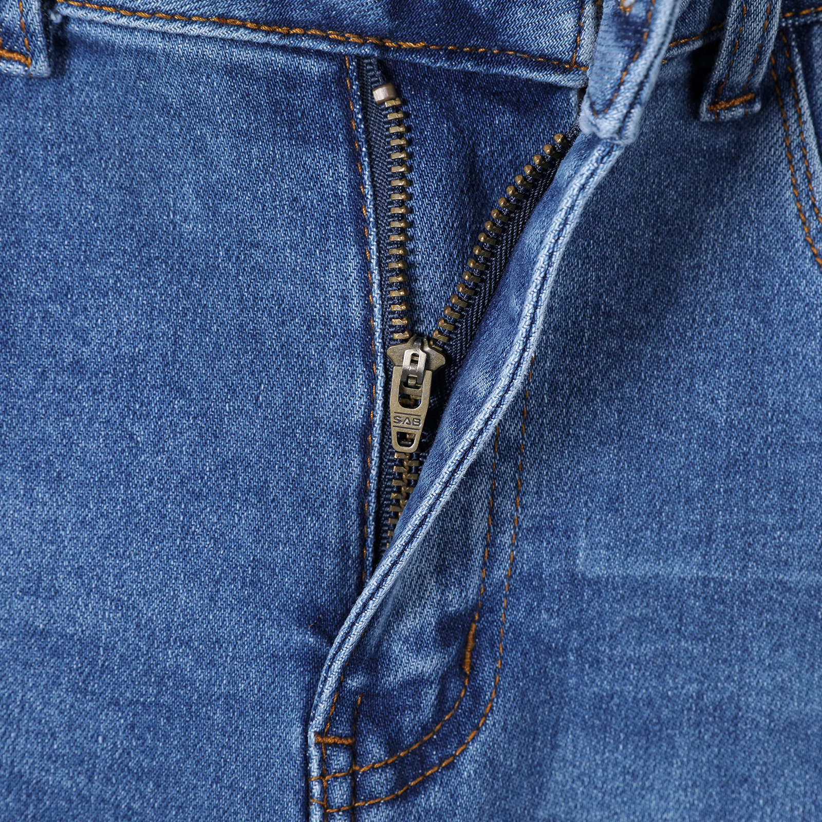 Ladies' tight jeans stretch slim fit and slimming style versatile for daily commuting