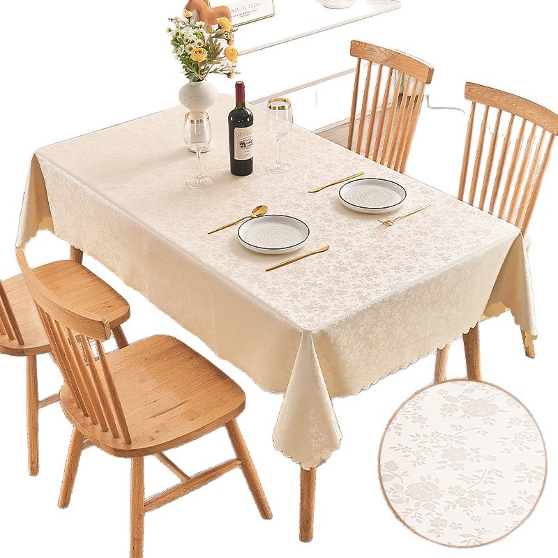 Tablecloth waterproof, oil-proof, washable, high temperature resistant tablecloth new home rectangular coffee table round tablecloth EPSU01