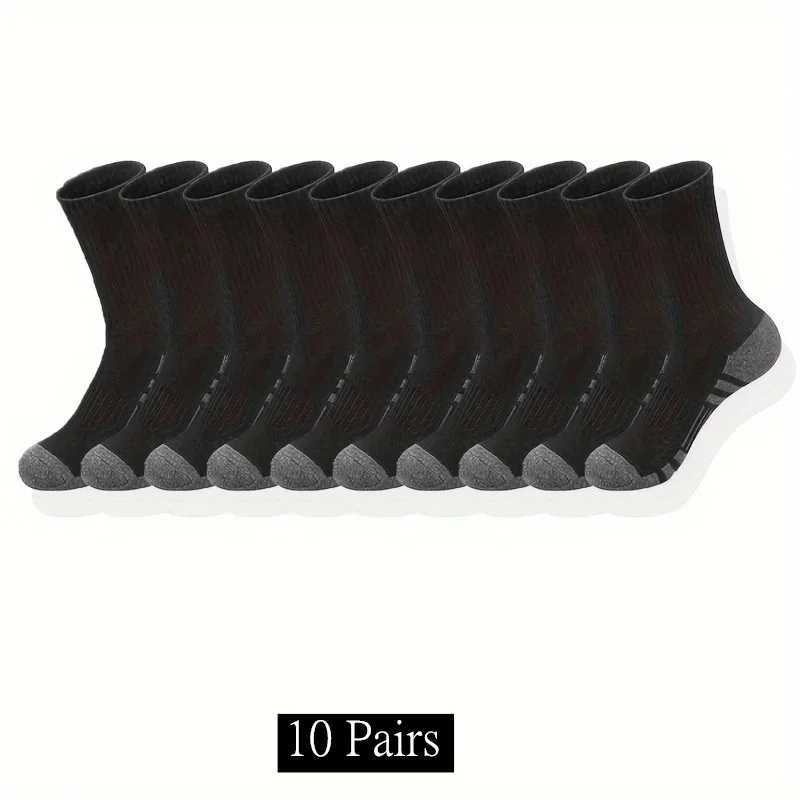 10/20/30 Pairs Mens Classic Crew Socks Unisex Sports Socks for Men Running Basketball Anti-slip Outdoor Breathable Mens Socks X2507251