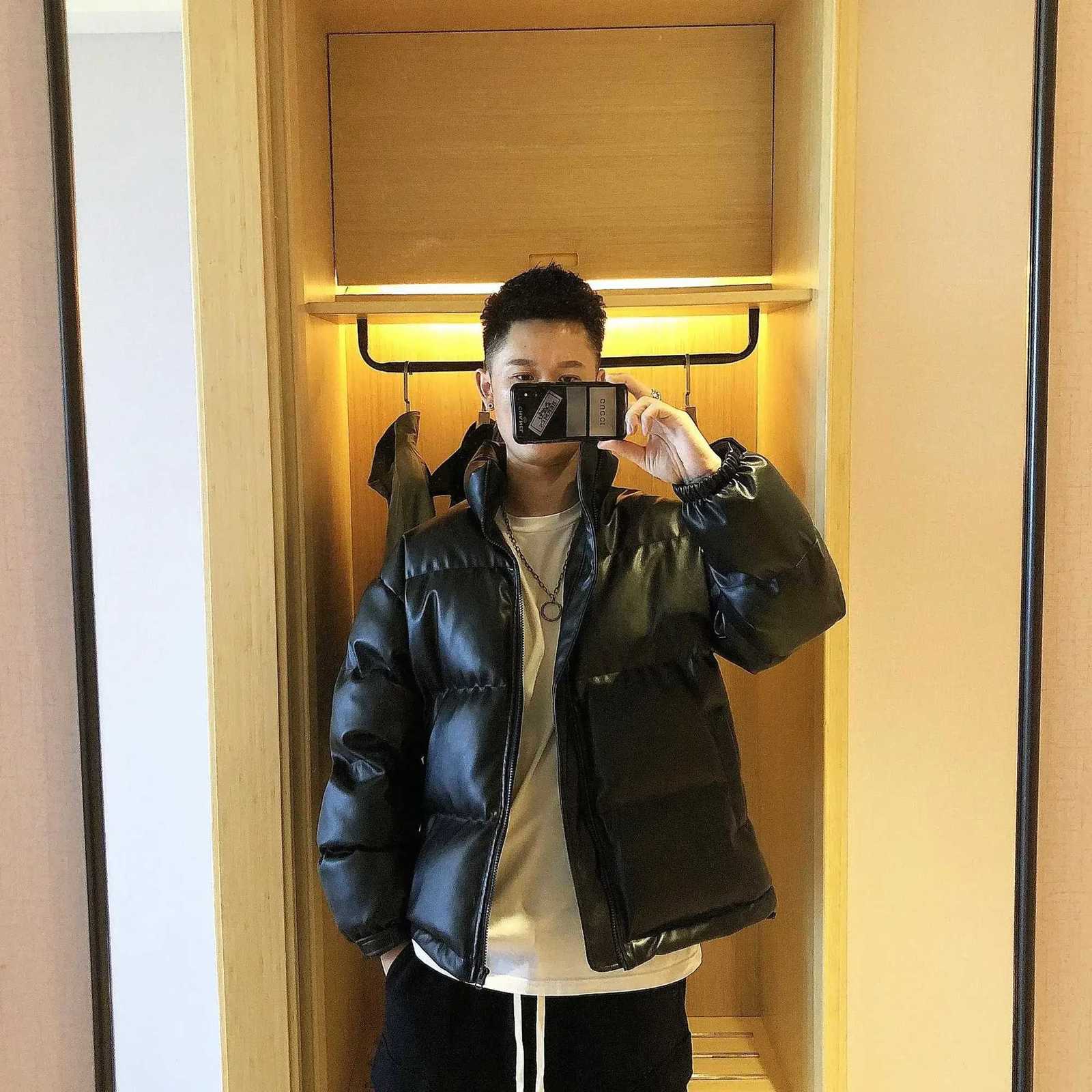 Mens Down Jacket Collared Male Padded Coats Y2k Fashion Padding Korea 2024 Parkas Winter Models Korean Style Clothing X250725