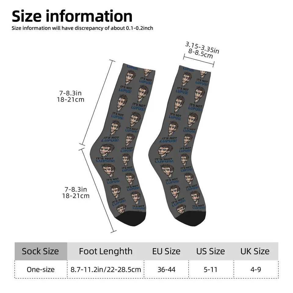 DR House Socks Fashion Stockings Mens Soft Running Sports Socks Autumn Printed Anti Bacterial Socks X250725