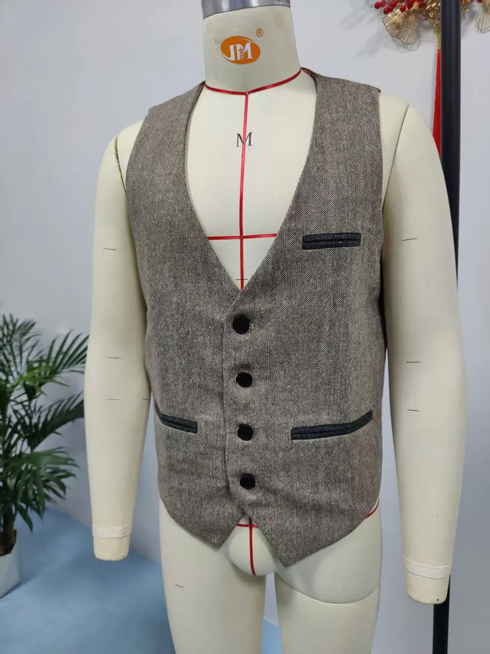 Sleeveless Vest for Men Slim Fit Waistcoat with Belt Stylish Outerwear Summer Trendy Top 250725
