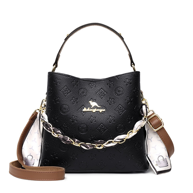2025 Single - shoulder bags casual, fashionable and versatile bags Women's large - capacity soft - leather cross - body bags