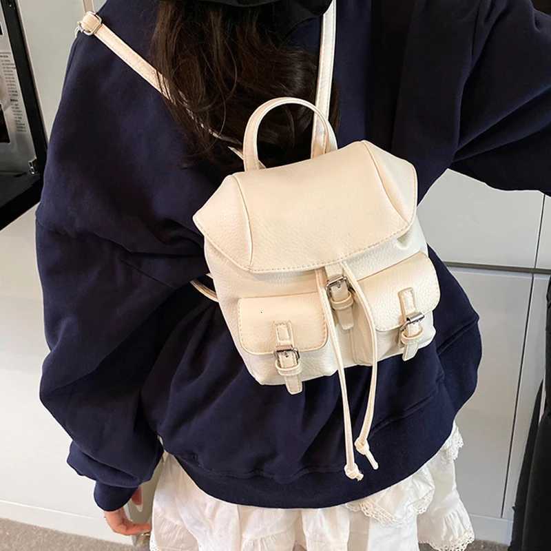 Mti-Pocket Ladies Bag Simple And Stylish Texture Luxury Versatile Small Backpack Fresh And Natural High-Grade Leather Handbag Y250724