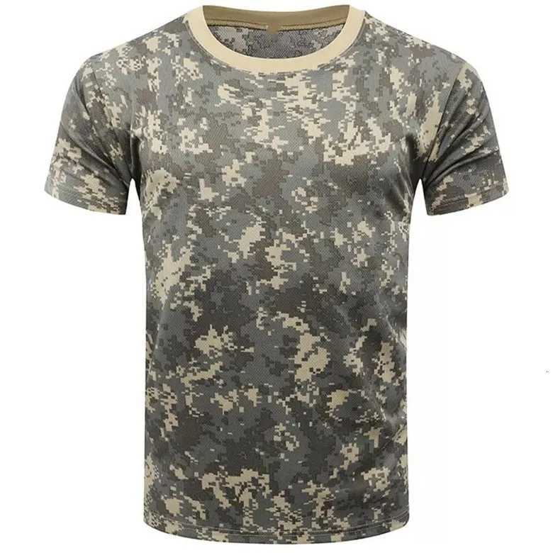 Mens Camo 3d Printed Shirt Outdoor Sports Casual Comfortable Clothing Daily Fitness Workout Summer Sports T-Shirt Y250724