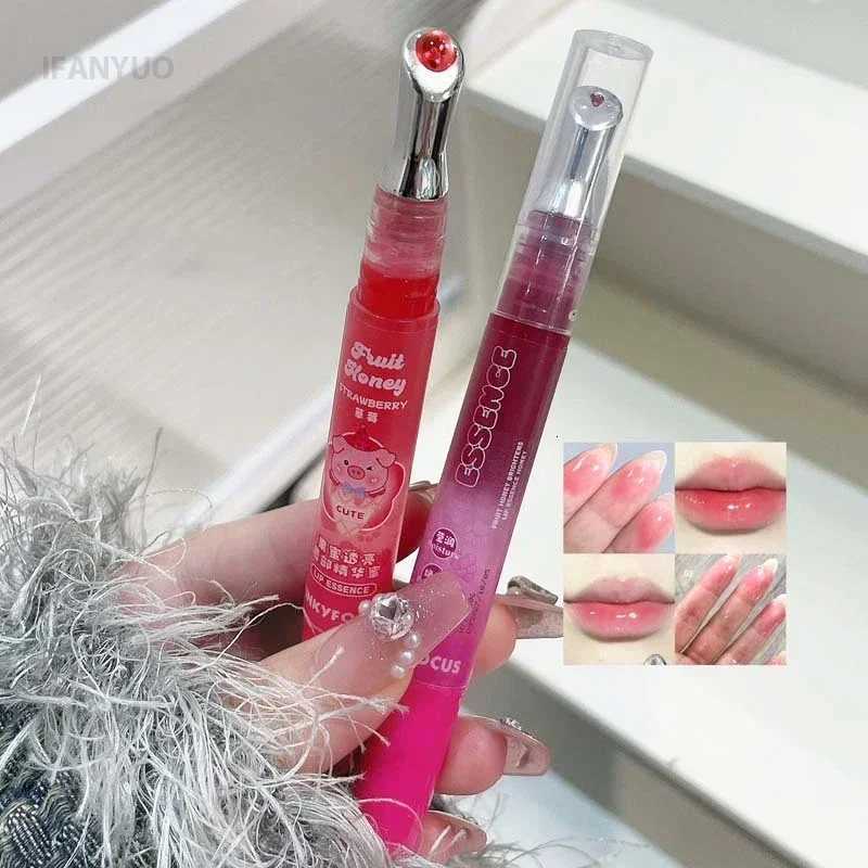 Berry Red Lip Oil Hydrating Mirror Lip Gloss Tinted Plumper Moisturizing Lip Care Treatment Makeup Clear Colored Lipstick BalmXJ250724