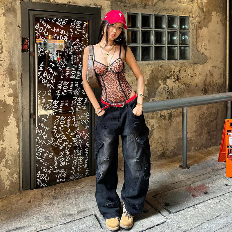 2025 Spring New Women's Solid Color Slim Street Fashion Strap Sexy Sleeveless Jumpsuit 27a