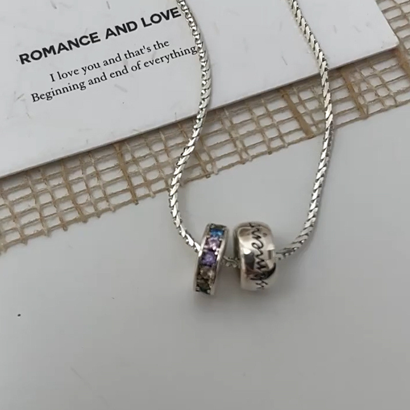 Letter Pendant Necklace Simple Versatile Niche High-End Clavicle Chain Choker Jewelry for Women