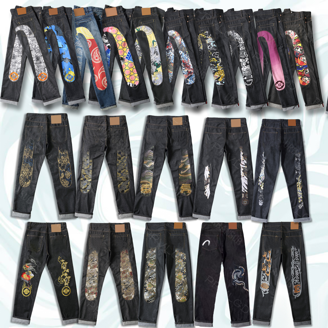 Edgy Unisex Cargo Pants Punk Rock & Hip Hop Style for Spring & Fall Embroidered Jeans Japanese style Classic