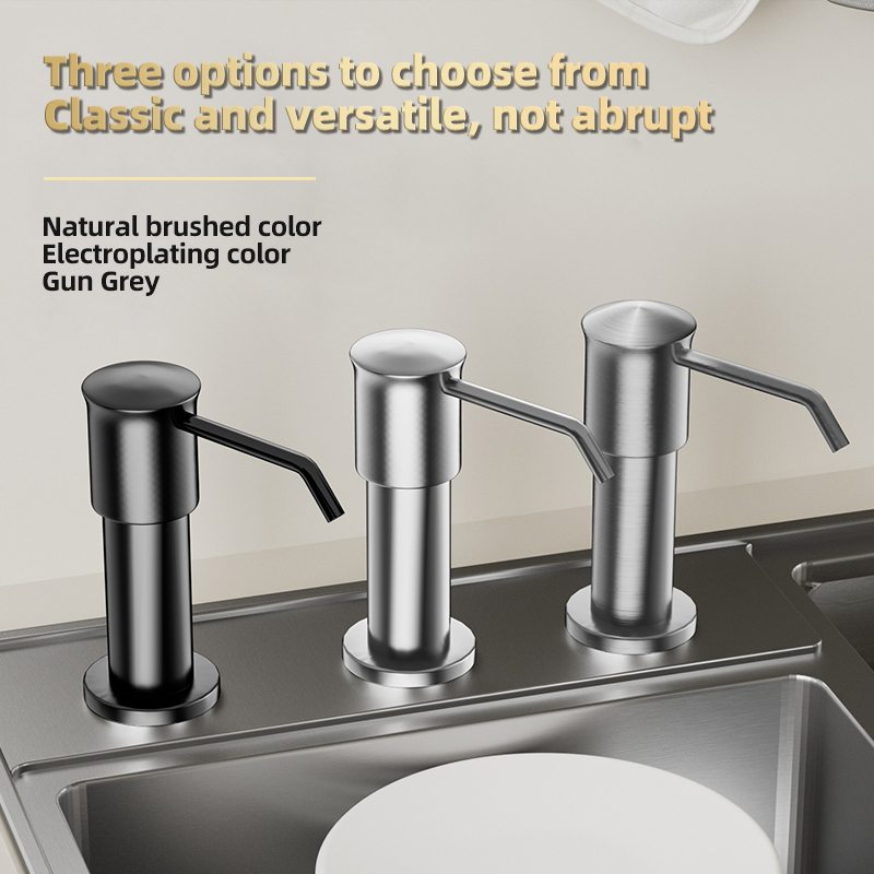 Portable Stainless Dwe74 Steel Dish Soap Dispenser With Silicone Hose For Any Kitchen