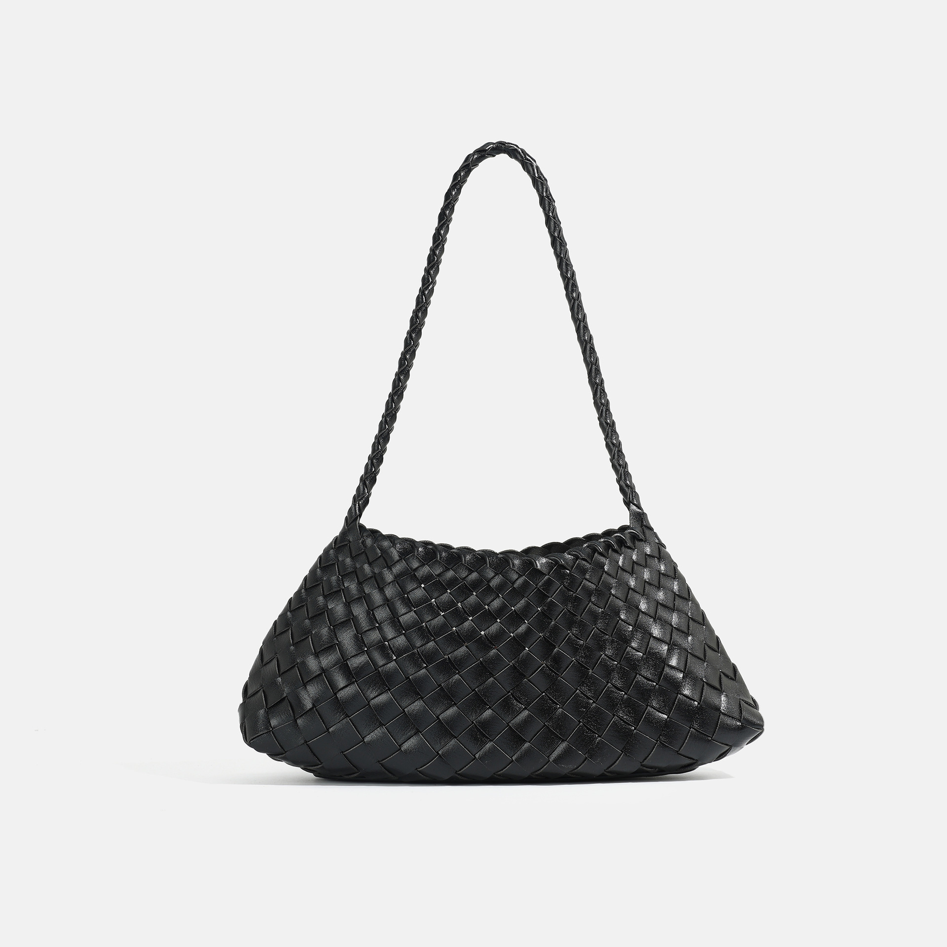 Free Shipping Designer New Woven Single Shoulder Crossbody Women's Fashion Urban Simple Dumpling Shape Handbag Leisure Vacation Beach Bag TUES